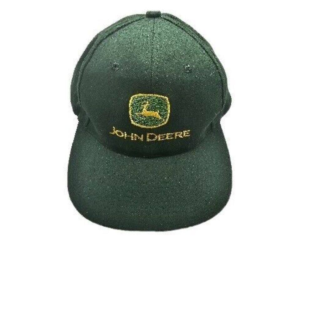 John Deere Snapback Trucker Farmer Hat Cap Green And Yellow